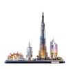 3D pusle CubicFun City Line Dubai LED, 182 tükki, 532×48 mm, vanus 10+