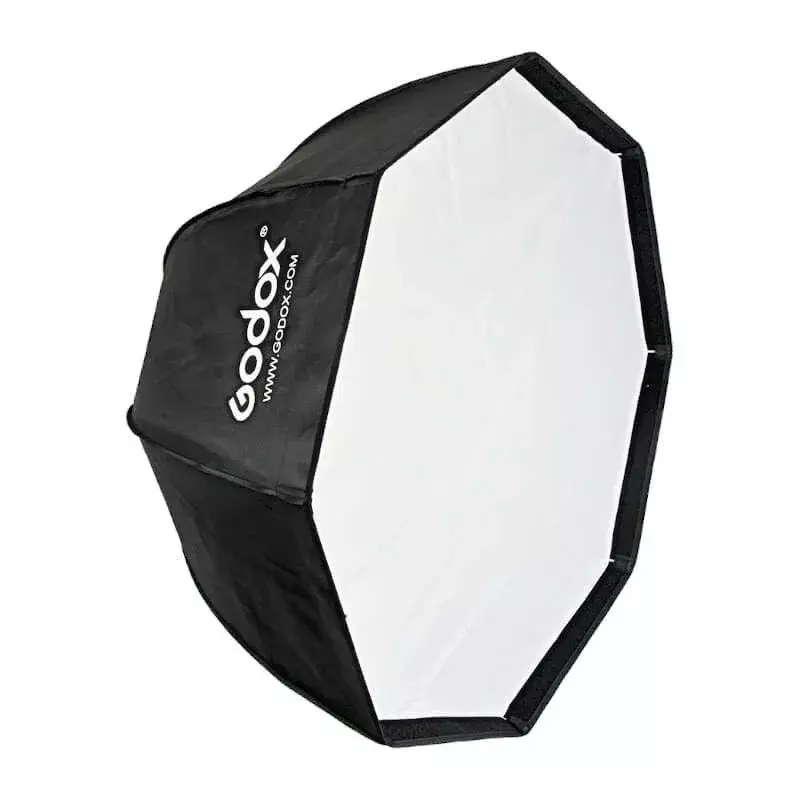 Softbox Godox SB-GUE120 must 120 cm nailon hajutite ja võrega