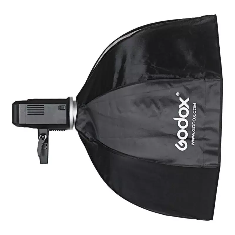 Softbox Godox SB-GUE120 must 120 cm nailon hajutite ja võrega