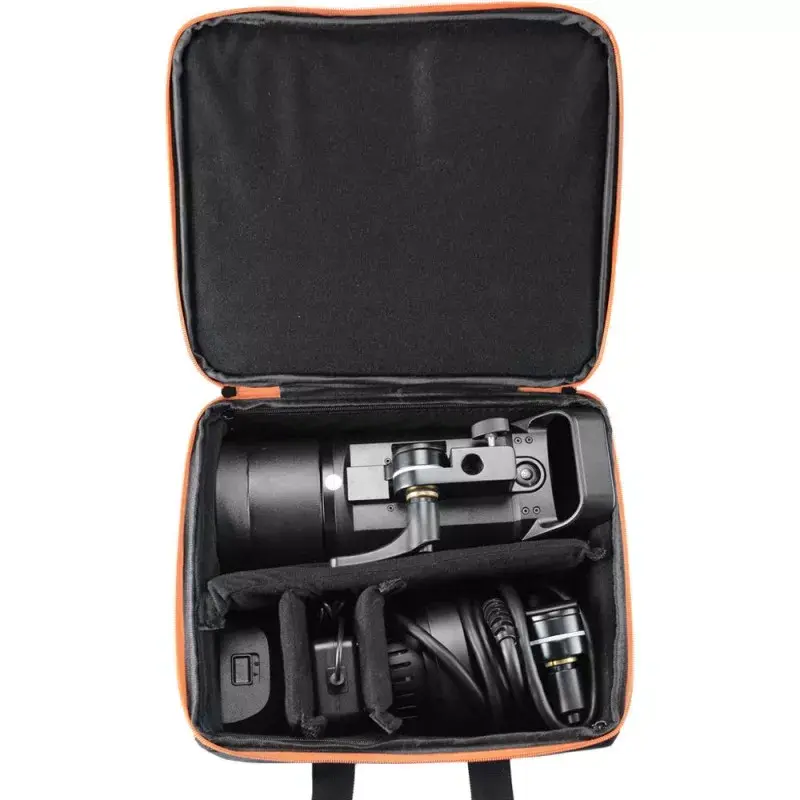Kaamerakere kott Godox CB-12 AD600Pro-le, flanell/nailon, must ja oranž, õlarihmaga