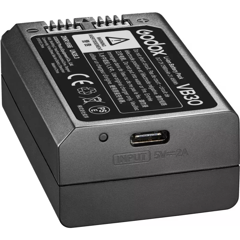 Videokaamera välklamp Godox V1Pro Must 1,5s taaskasutusaeg