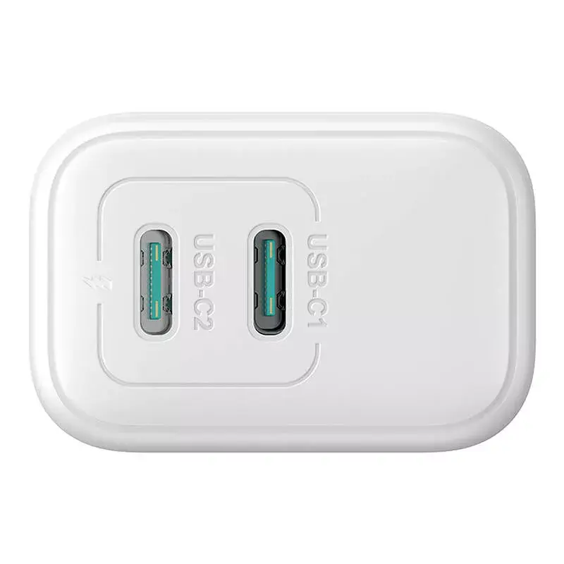 Toiteadapter Joyroom JR-TCF12 kahe pordiga 20W (USB-C x2) valge