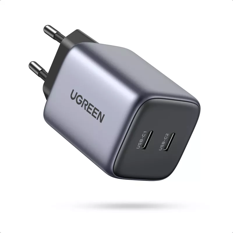 Ugreen 90573 Nexode 45W GaN mini USB-C laadija, siseruumides, vahelduvvool, 20 V, 4,05 A, must, hall