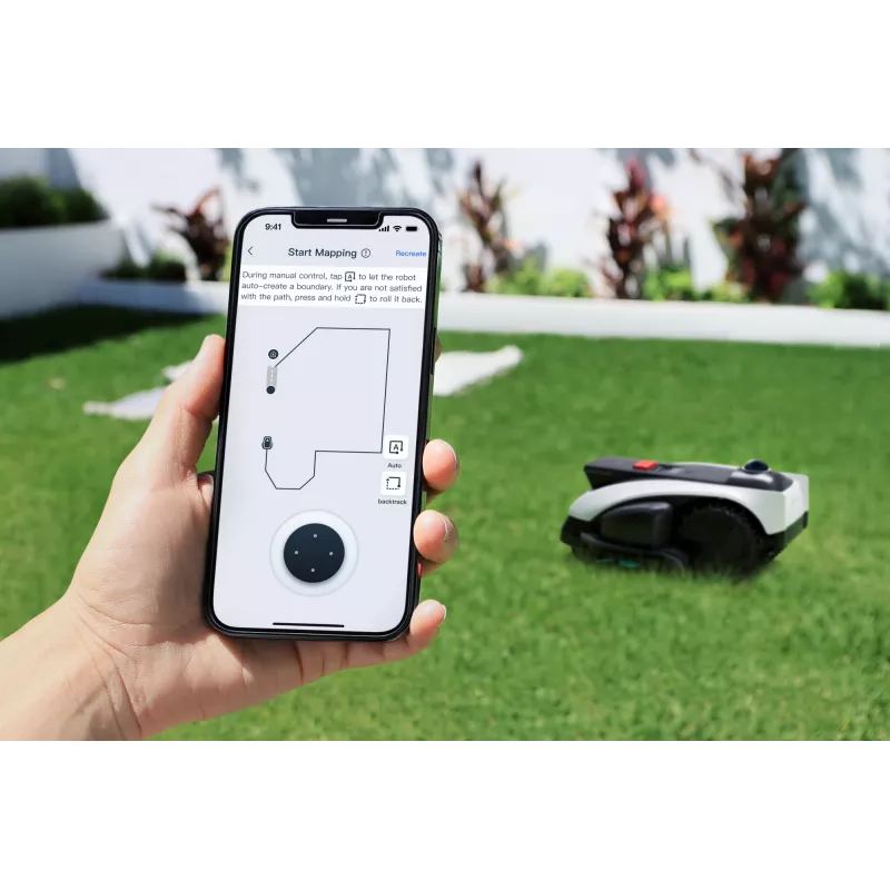 Ecovacs GOAT O1200 LiDAR PRO EL Roboti muruniiduk Aku Must, Valge