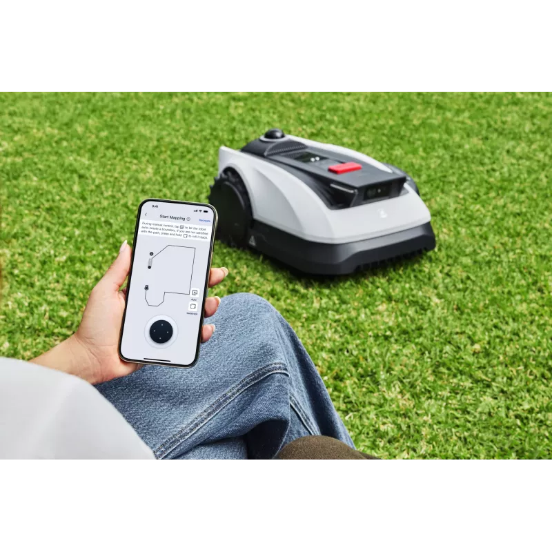 Ecovacs GOAT O1200 LiDAR PRO EL Roboti muruniiduk Aku Must, Valge