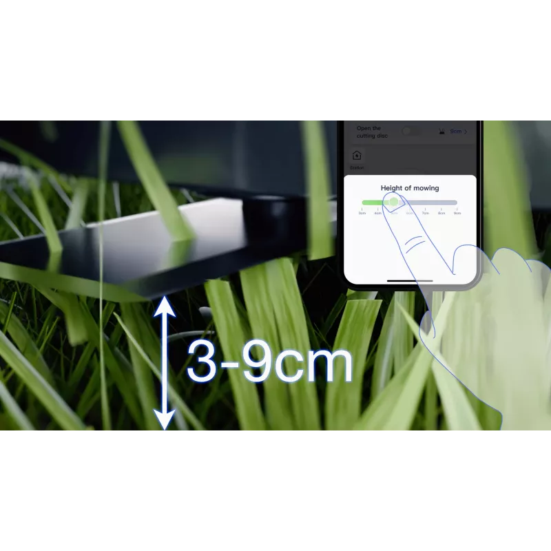 Ecovacs GOAT A1600 LiDAR PRO EU robootiline muruniiduk aku Must, Valge