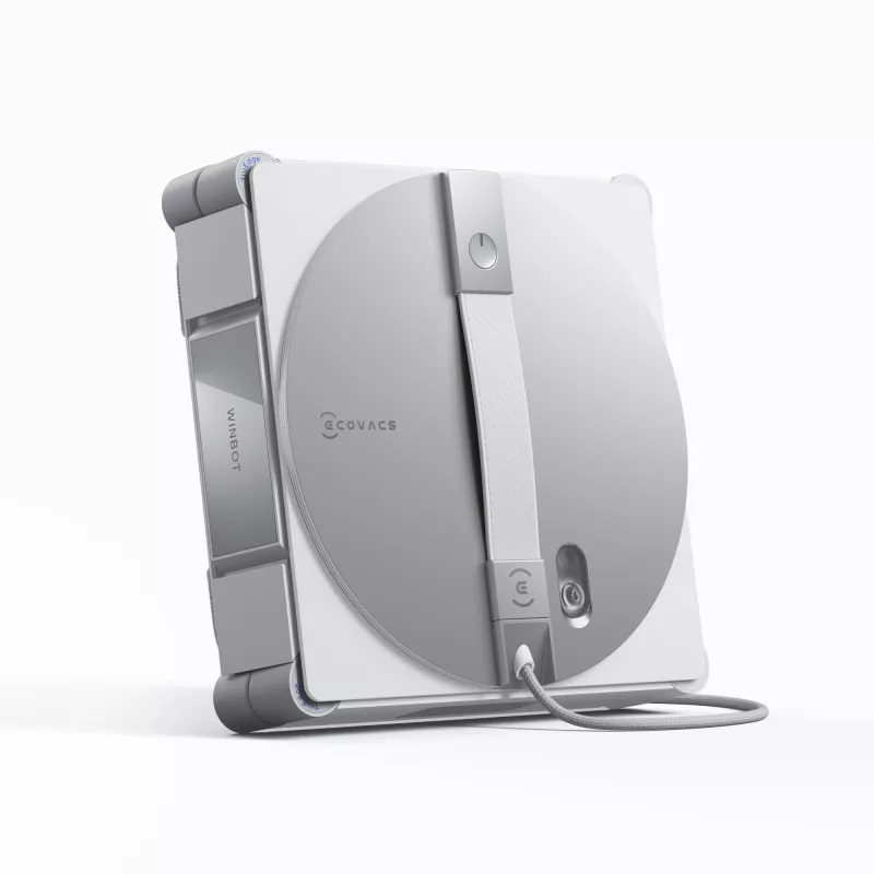 Akna puhastamise robot Ecovacs WINBOT W3 OMNI, aku 4500 mAh, 270×270×76 mm, hõbe/valge