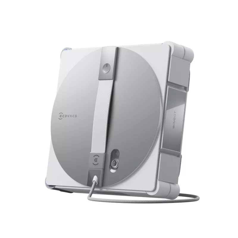 Akna puhastamise robot Ecovacs WINBOT W3 OMNI, aku 4500 mAh, 270×270×76 mm, hõbe/valge