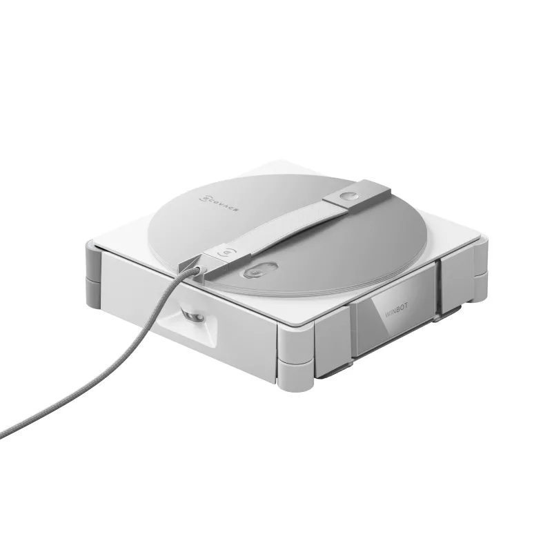 Akna puhastamise robot Ecovacs WINBOT W3 OMNI, aku 4500 mAh, 270×270×76 mm, hõbe/valge