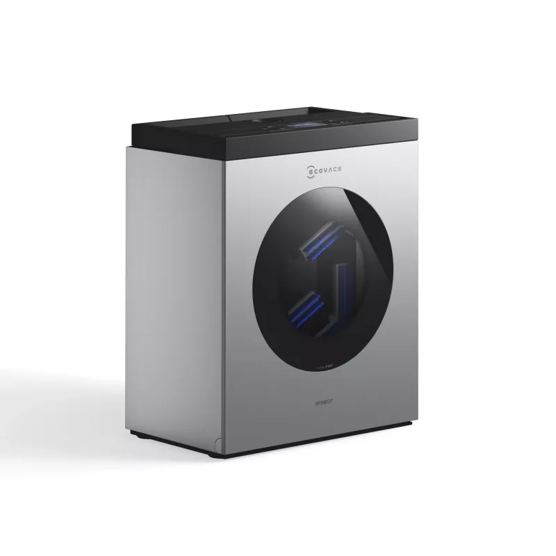 Akna puhastamise robot Ecovacs WINBOT W3 OMNI, aku 4500 mAh, 270×270×76 mm, hõbe/valge