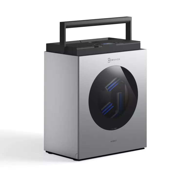 Akna puhastamise robot Ecovacs WINBOT W3 OMNI, aku 4500 mAh, 270×270×76 mm, hõbe/valge