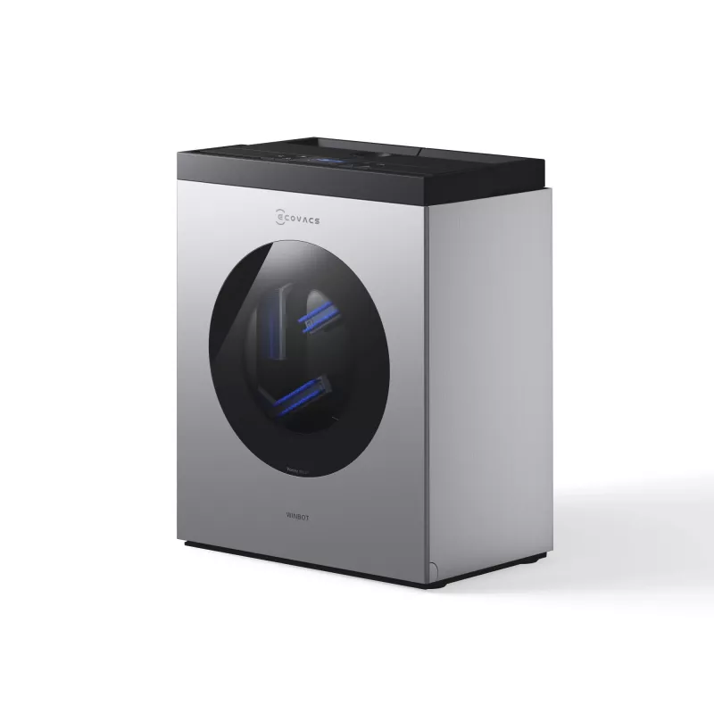 Akna puhastamise robot Ecovacs WINBOT W3 OMNI, aku 4500 mAh, 270×270×76 mm, hõbe/valge