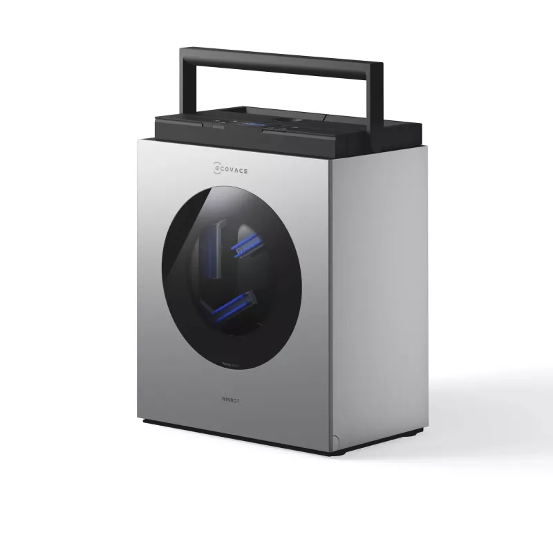Akna puhastamise robot Ecovacs WINBOT W3 OMNI, aku 4500 mAh, 270×270×76 mm, hõbe/valge