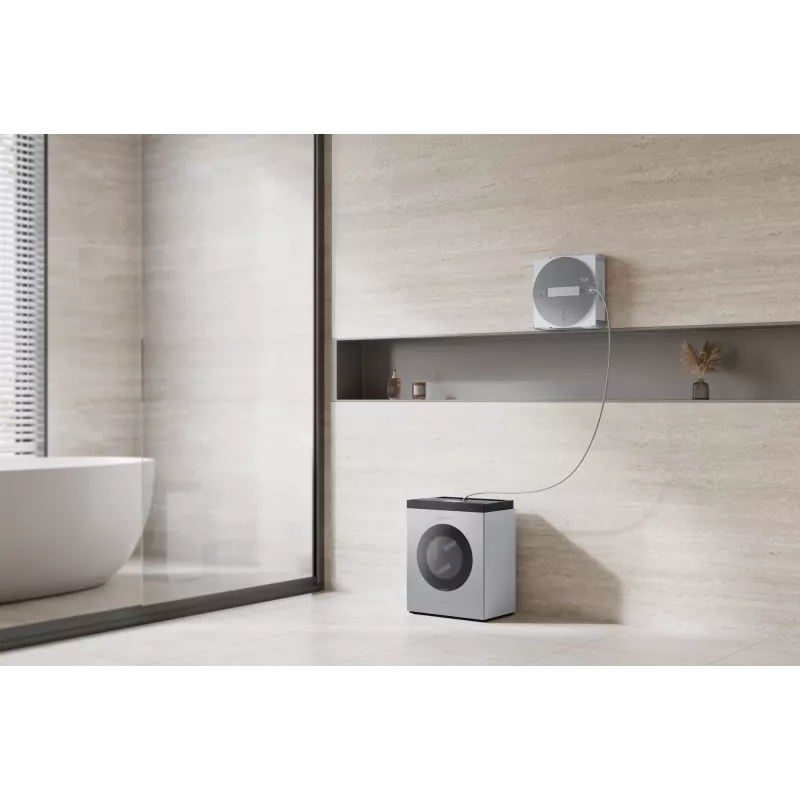 Akna puhastamise robot Ecovacs WINBOT W3 OMNI, aku 4500 mAh, 270×270×76 mm, hõbe/valge