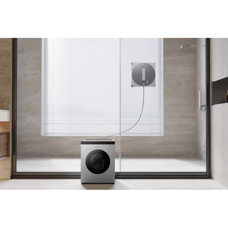 Akna puhastamise robot Ecovacs WINBOT W3 OMNI, aku 4500 mAh, 270×270×76 mm, hõbe/valge