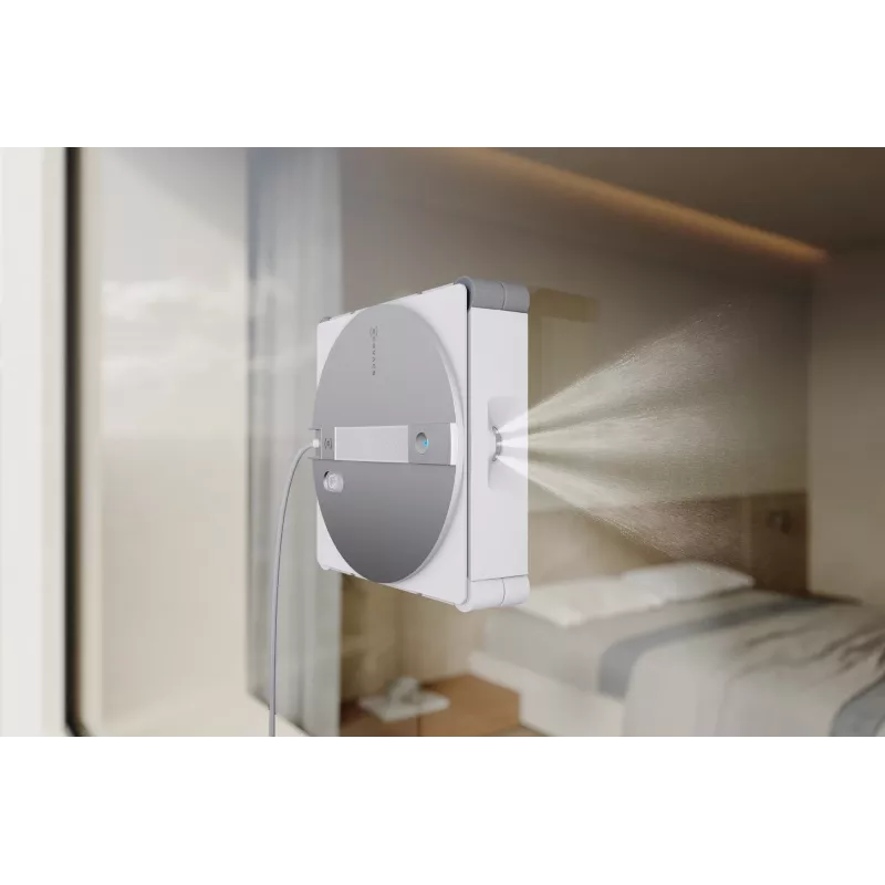 Akna puhastamise robot Ecovacs WINBOT W3 OMNI, aku 4500 mAh, 270×270×76 mm, hõbe/valge
