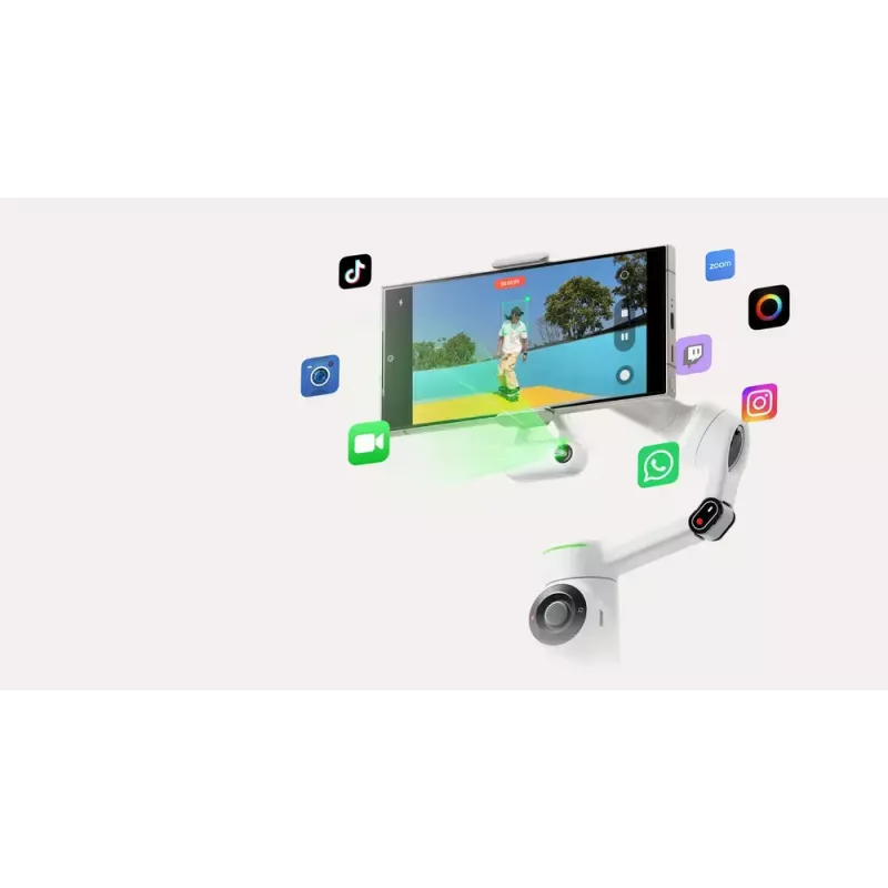 Nutitelefoni kaamera stabilisaator Insta360 Flow 2 Pro Creator Bundle 360° pöörlemine