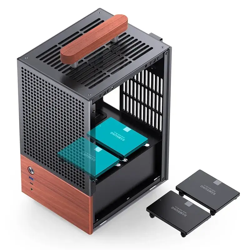 PC Case Jonsbo T6, Mini-Tower, Mini-ITX, Must