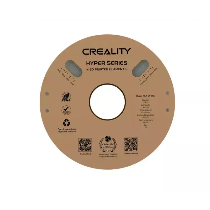 3D-printimismaterjal Creality 3D 3301010335 polüpiimhape (PLA) valge 1 kg