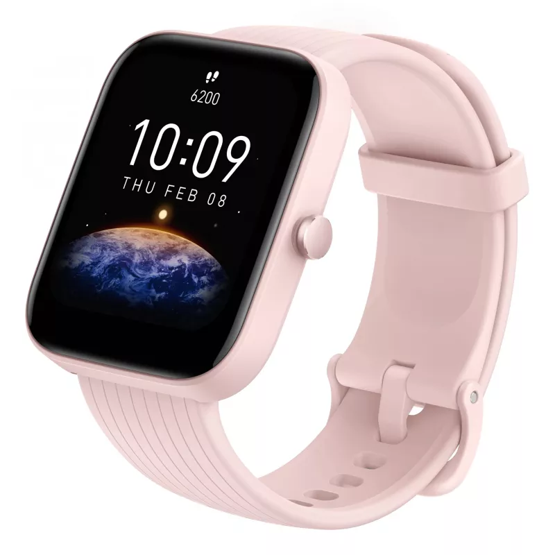 Amazfit Bip 3 Pro 4.29 cm (1.69 tolli) TFT 44 mm Digitaalne 240 x 280 pikslit Puutetundlik ekraan Roosa GPS (satelliit)