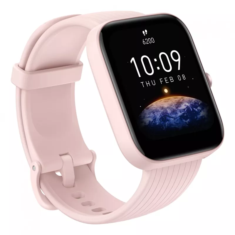 Amazfit Bip 3 Pro 4.29 cm (1.69 tolli) TFT 44 mm Digitaalne 240 x 280 pikslit Puutetundlik ekraan Roosa GPS (satelliit)