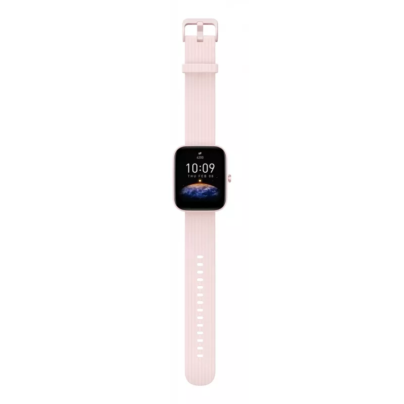 Amazfit Bip 3 Pro 4.29 cm (1.69 tolli) TFT 44 mm Digitaalne 240 x 280 pikslit Puutetundlik ekraan Roosa GPS (satelliit)