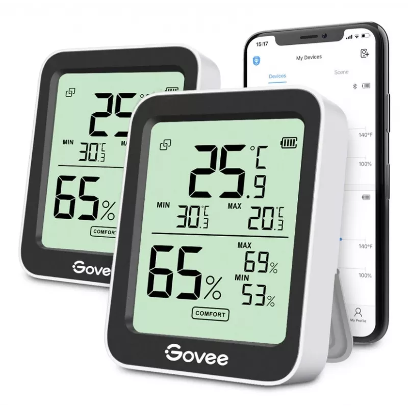 Govee H5075 sise temperatuuri ja niiskuse andur eraldiseisev juhtmeta