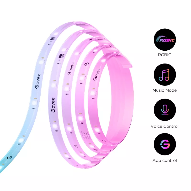 Govee H612FCD1 RGB LED ribavalgusti, 3 meetrit