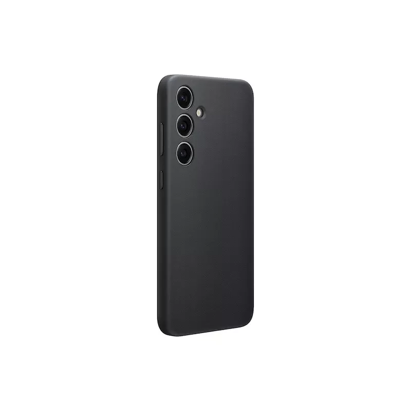 Samsung Galaxy S24+ vegan nahast ümbris Must ühevärviline 6,7-tolline