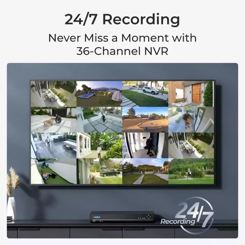 Turvakaamera Reolink NVS36 36-kanaliga PoE NVR 16MP
