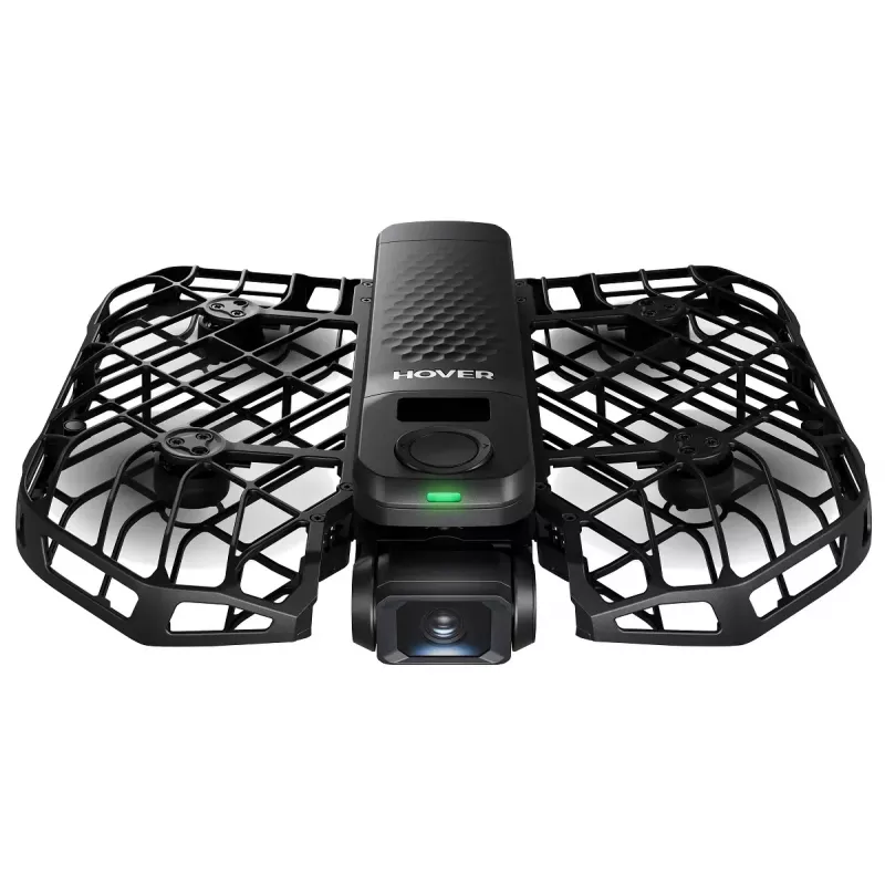 Mini-droon HOVERAir X1 Pro — 4 rootorit, 12 MP kaamera, 4K video, 1000 m ulatus, 1920 mAh aku, 32 GB sisemälu, Must