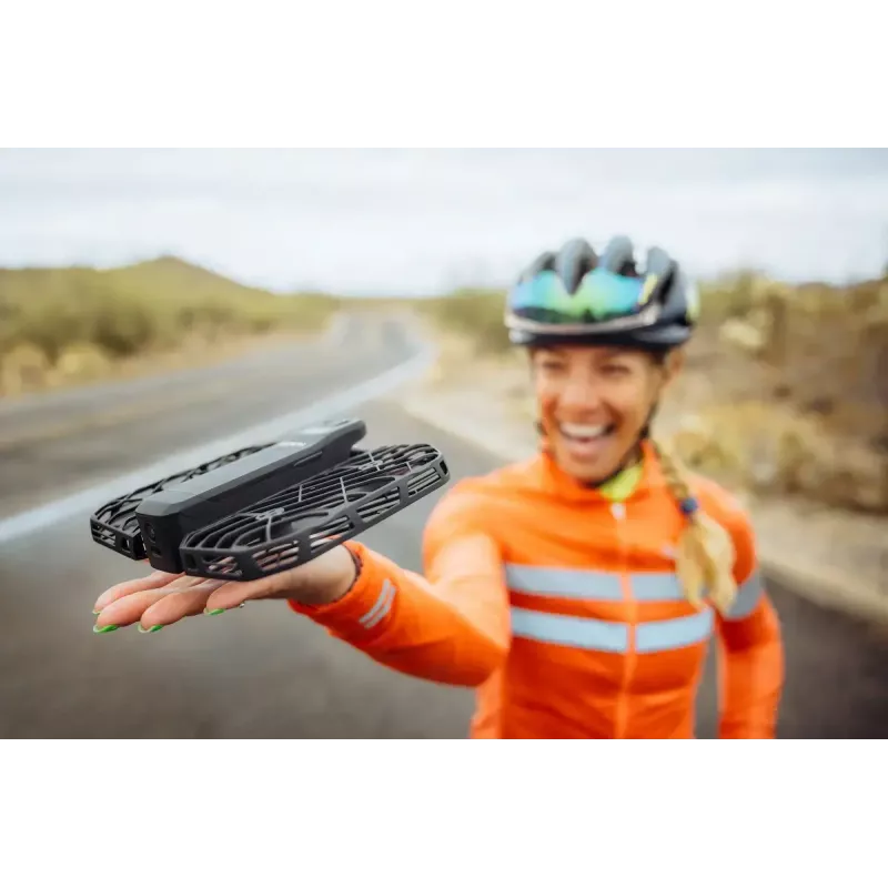Mini-droon HOVERAir X1 Pro — 4 rootorit, 12 MP kaamera, 4K video, 1000 m ulatus, 1920 mAh aku, 32 GB sisemälu, Must