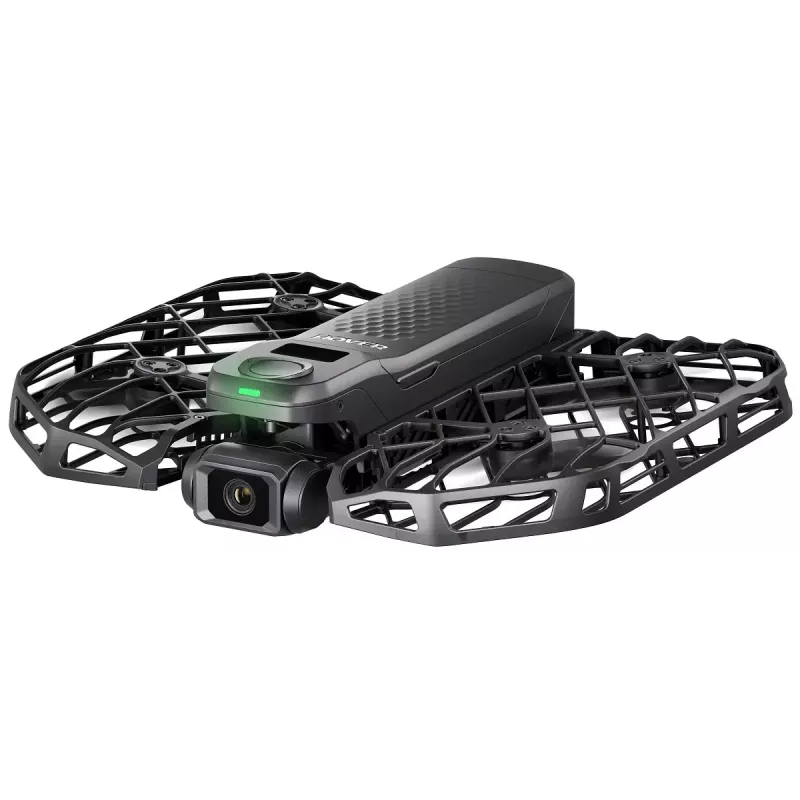 Mini-droon HOVERAir X1 Pro — 4 rootorit, 12 MP kaamera, 4K video, 1000 m ulatus, 1920 mAh aku, 32 GB sisemälu, Must
