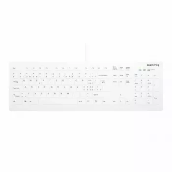 Juhtmega täissuuruses klaviatuur Active Key CHERRY AK-C8112 Medical USB QWERTZ 105 klahvi valge 1.8 m