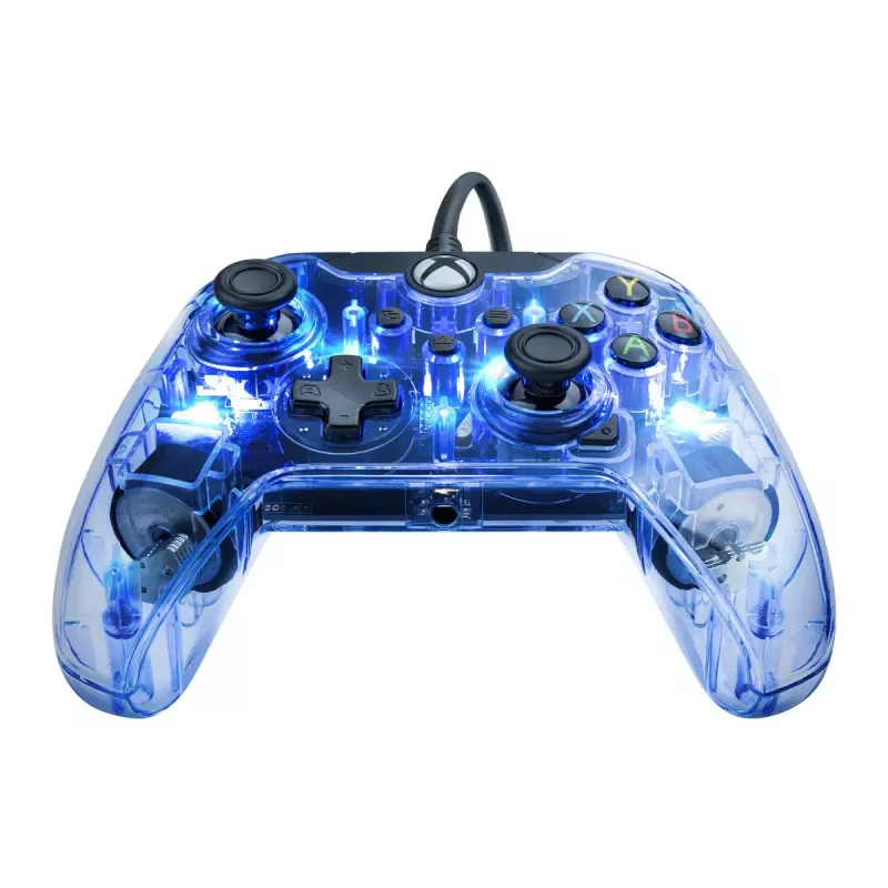 PDP Afterglow juhtmega kontroller, sinine/läbipaistev, USB, Xbox One, Series X/S