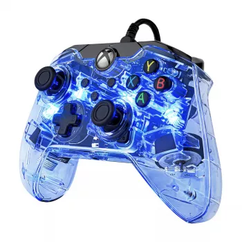 PDP Afterglow juhtmega kontroller, sinine/läbipaistev, USB, Xbox One, Series X/S