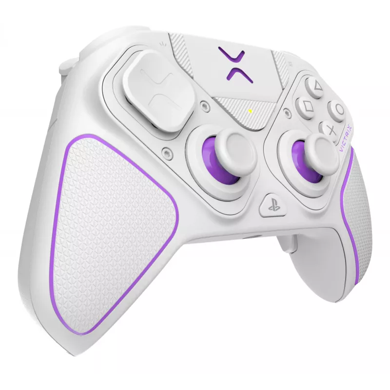 Mängupult VICTRIX 052-002-WH juhtmega ja juhtmevaba RF/USB, USB-C, 2000 mAh, PC/PS4/PS5, violetne/valge