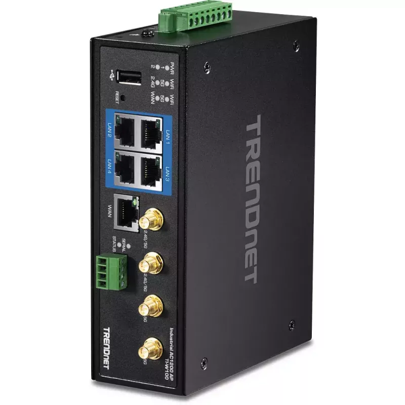 TRENDnet TI-W100 kahe sagedusala traadita ruuter, 4-pordiline lüliti
