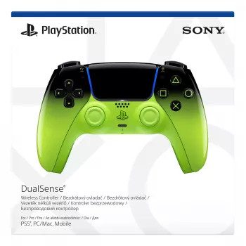 Gamepad Sony DualSense PlayStation 5-le — Bluetooth/USB, must/roheline, analoog/digitaalne, USB-C