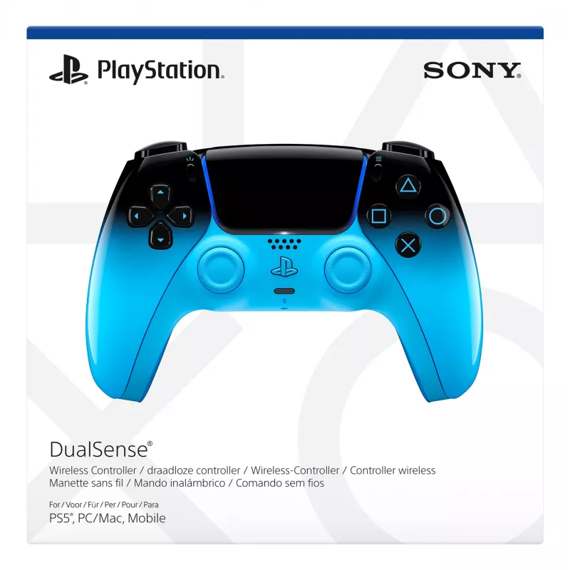 Gamepad Sony DualSense PlayStation 5 jaoks, Bluetooth/USB, must/sinine, USB-C, akutoide