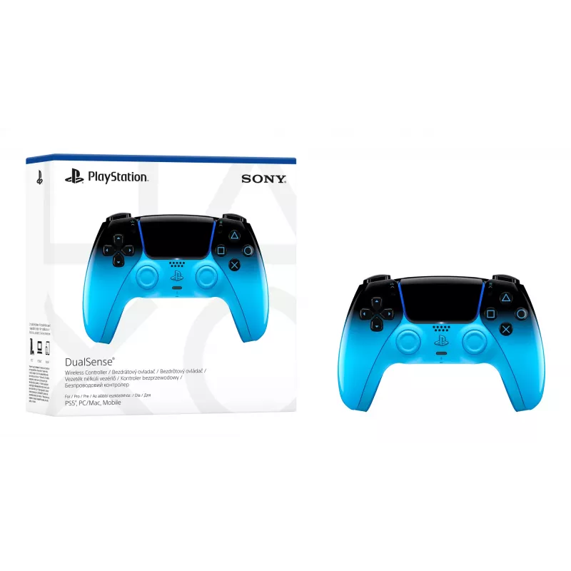 Gamepad Sony DualSense PlayStation 5 jaoks, Bluetooth/USB, must/sinine, USB-C, akutoide