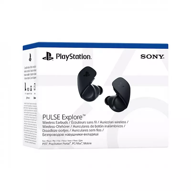 Sony Pulse Explore kõrvaklapid juhtmevabad kõrvasisesed mängimiseks Bluetooth must