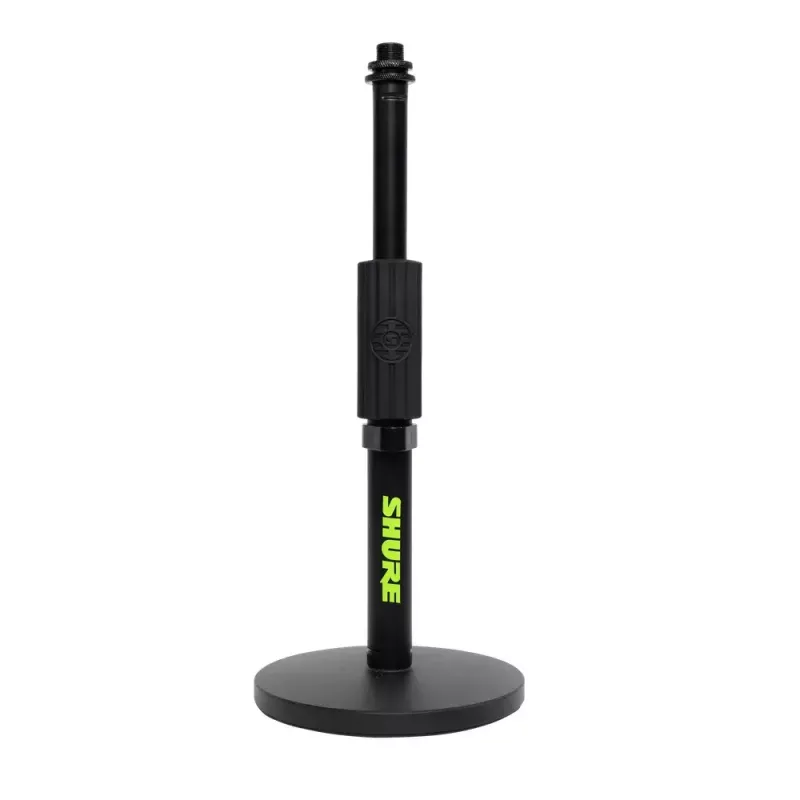 Lauamikrofoni statiiv Shure SH-DESKTOP1, ümmargune metallist alus, 3/8-tolline keere, kõrgus 26,7–40,6 cm, must