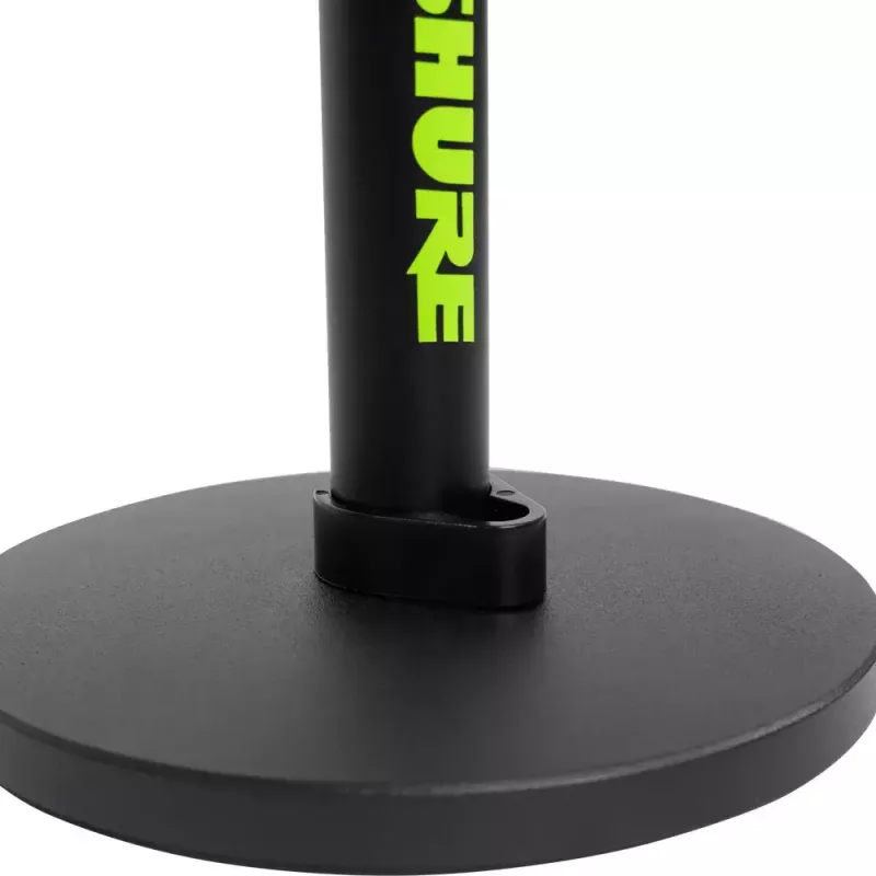 Lauamikrofoni statiiv Shure SH-DESKTOP1, ümmargune metallist alus, 3/8-tolline keere, kõrgus 26,7–40,6 cm, must