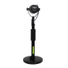 Lauamikrofoni statiiv Shure SH-DESKTOP1, ümmargune metallist alus, 3/8-tolline keere, kõrgus 26,7–40,6 cm, must