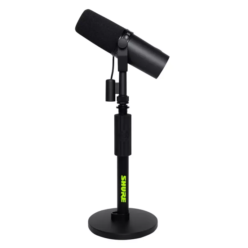 Lauamikrofoni statiiv Shure SH-DESKTOP1, ümmargune metallist alus, 3/8-tolline keere, kõrgus 26,7–40,6 cm, must