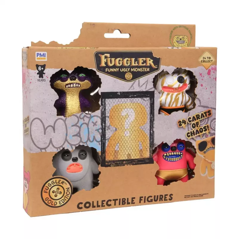 Action figuurid p.m.i kids world FUGGLER S3 Gold Edition 5‑pack luksuskarp (sortiment)