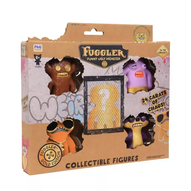 Action figuurid p.m.i kids world FUGGLER S3 Gold Edition 5‑pack luksuskarp (sortiment)
