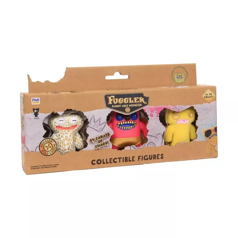 Tegevusfiguuride komplekt p.m.i kids world FUGGLER S3 Gold Edition – 3-osaline sortimendiga figuuride pakk
