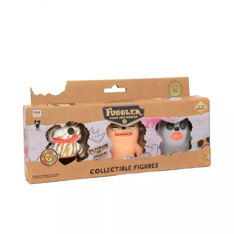 Tegevusfiguuride komplekt p.m.i kids world FUGGLER S3 Gold Edition – 3-osaline sortimendiga figuuride pakk